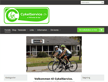 Tablet Screenshot of cykelservice.dk